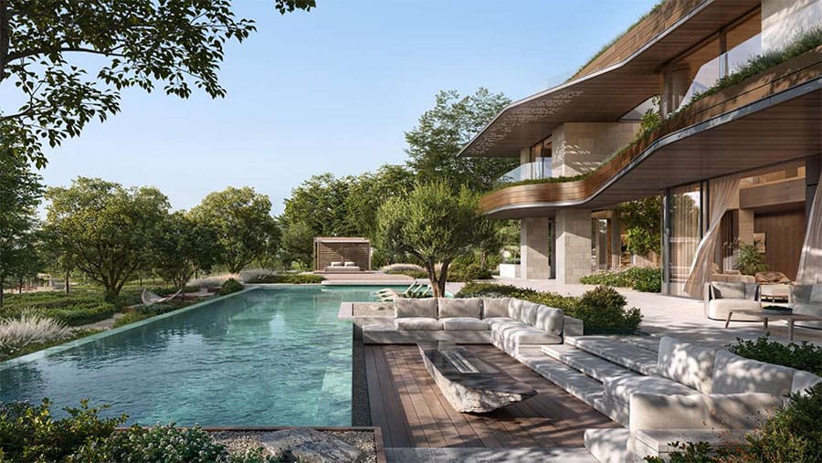 The Wilds Moringa Mansions by Aldar Properties – luxury villas with modern architecture in a green community